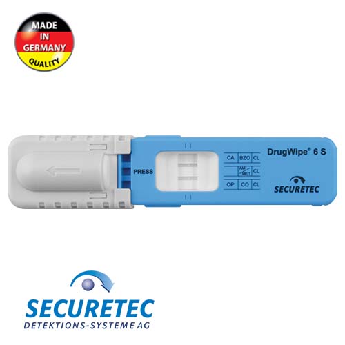 DrugWipe 6S BЕ немски слючен тест за наркотици с Бензодиазепин
